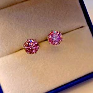 GRA certified diamond earrings 2ct Certificate/GIFT Box best CHRISTMAS GIFT! WOW